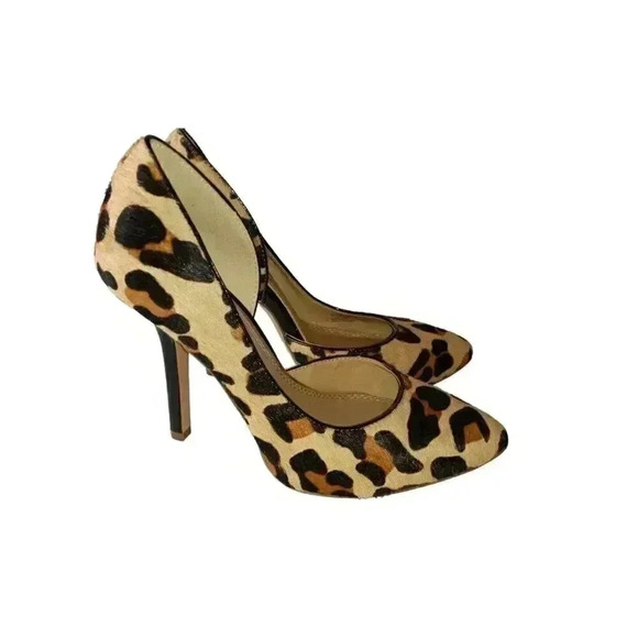 BCBG Women's High Heels Fur Faux US size 5.5B animal print - Picture 2 of 11